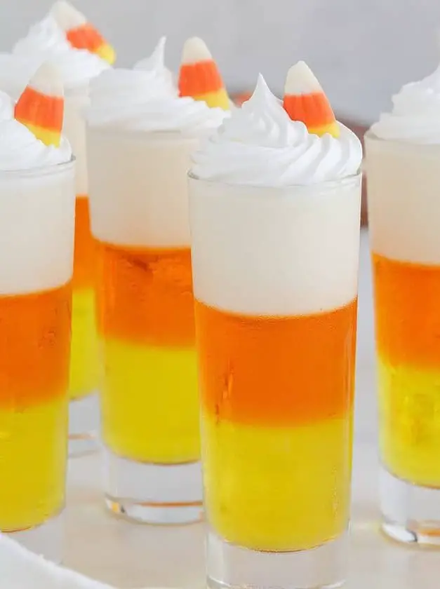 Candy Corn Jello Shots