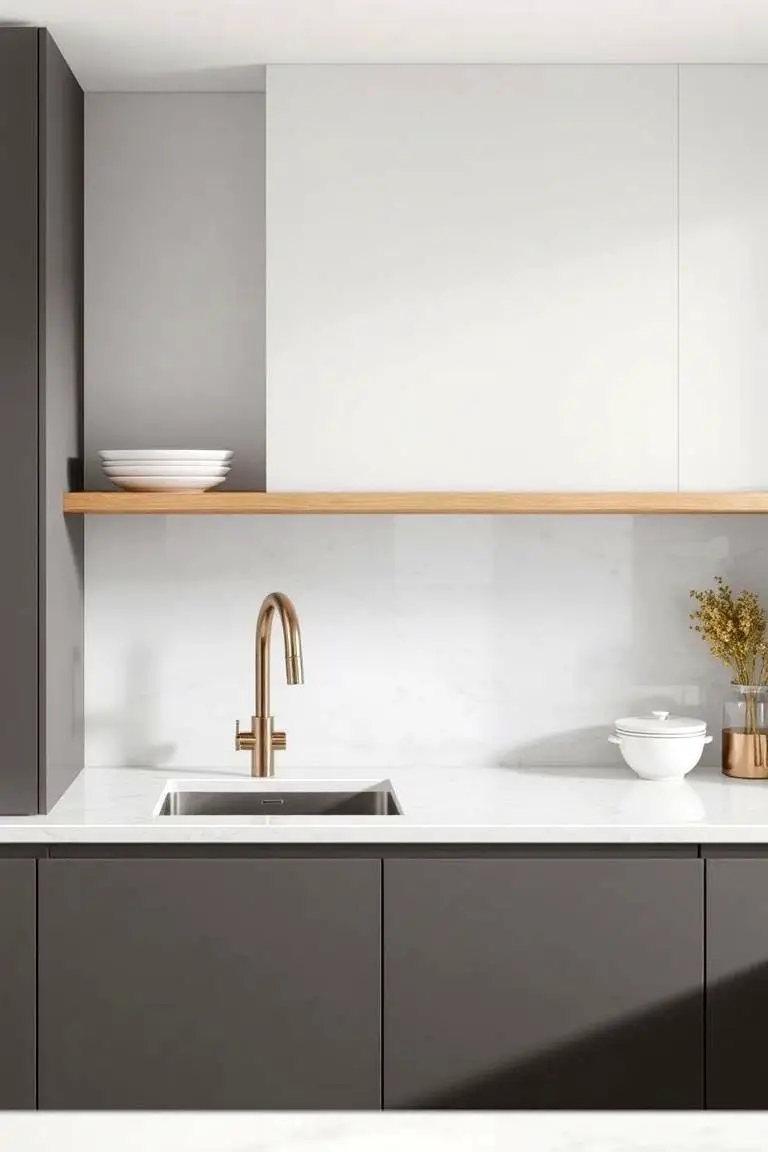 Minimalist Backsplash Design