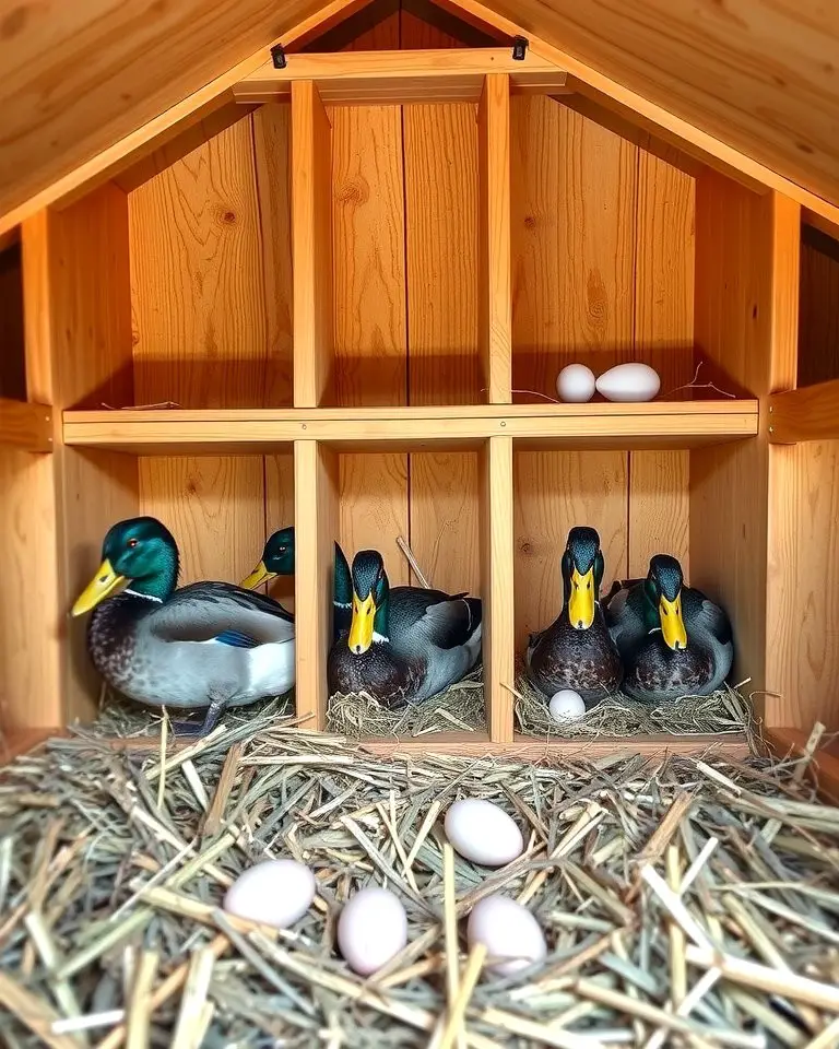 Duck House with Nesting Boxes