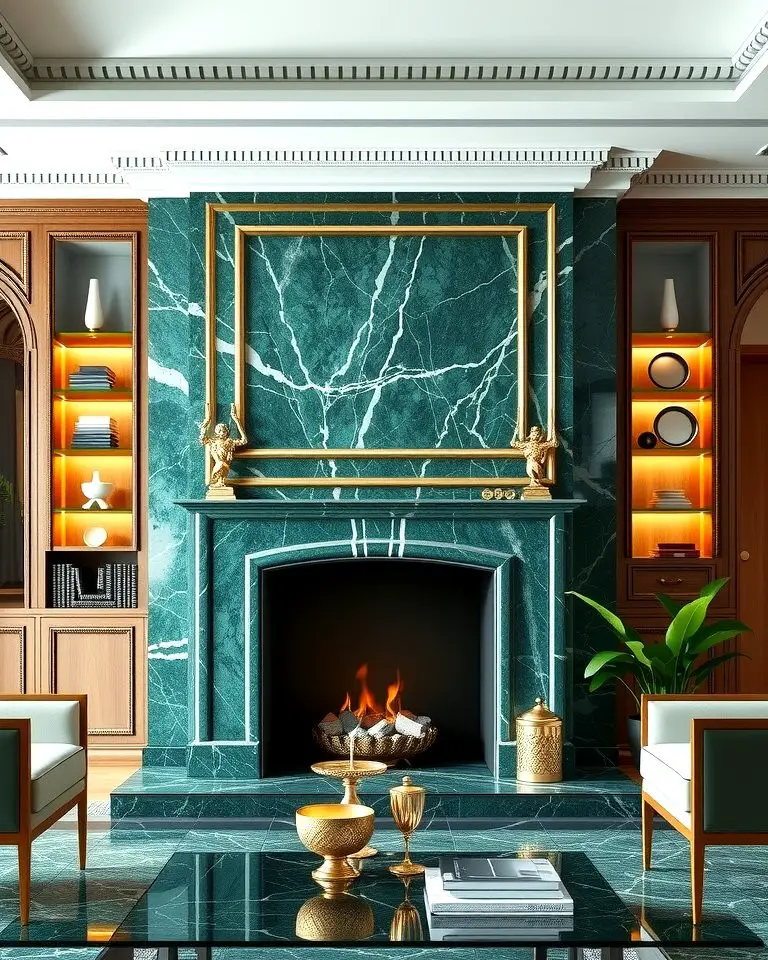 Emerald Green Marble Finish