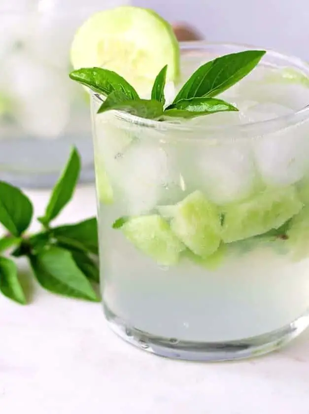 Thai Basil and Cucumber Gin Cocktail