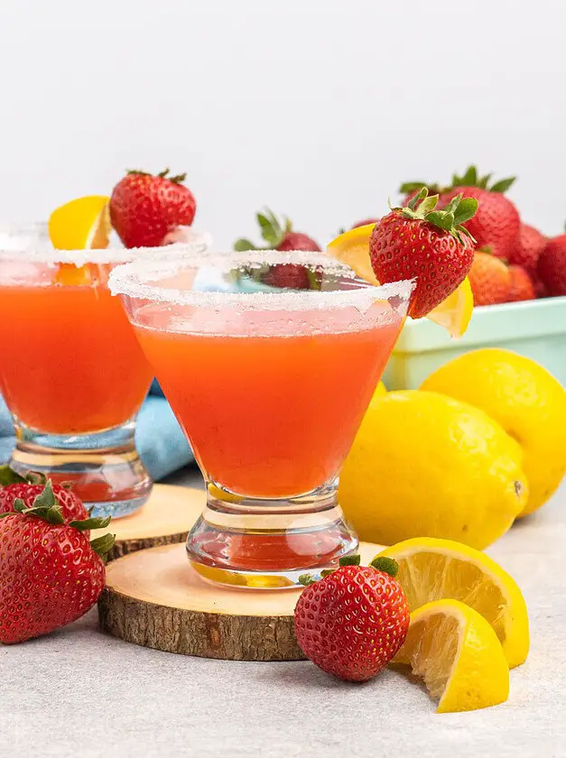 Strawberry Lemon Drop Martini