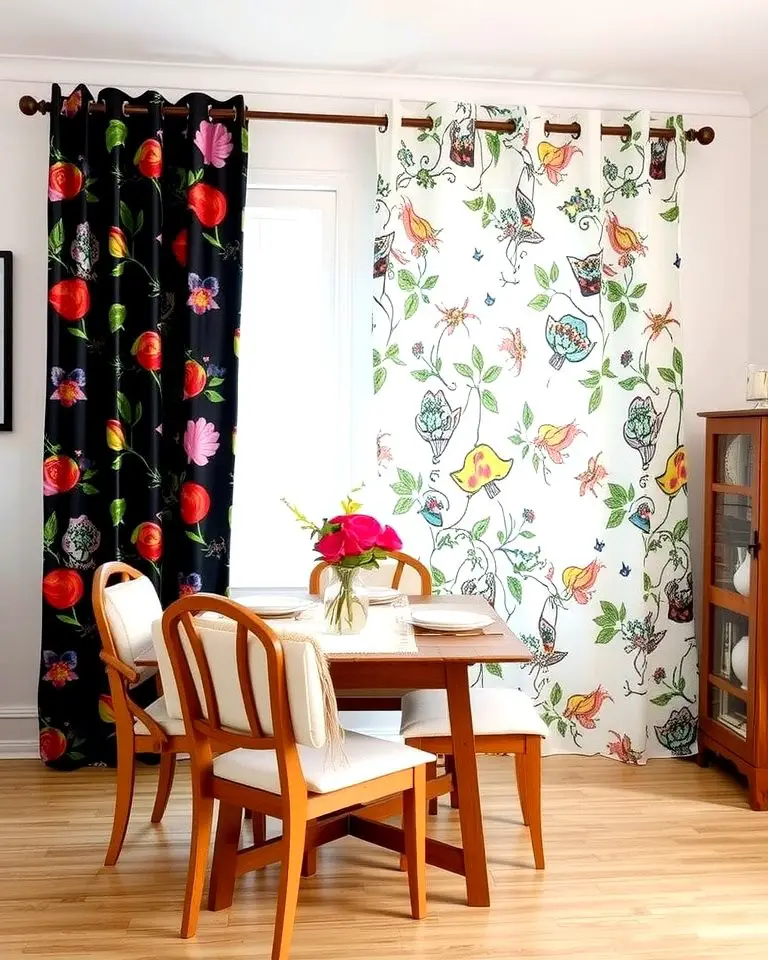 Printed Curtains for a Touch of Whimsy