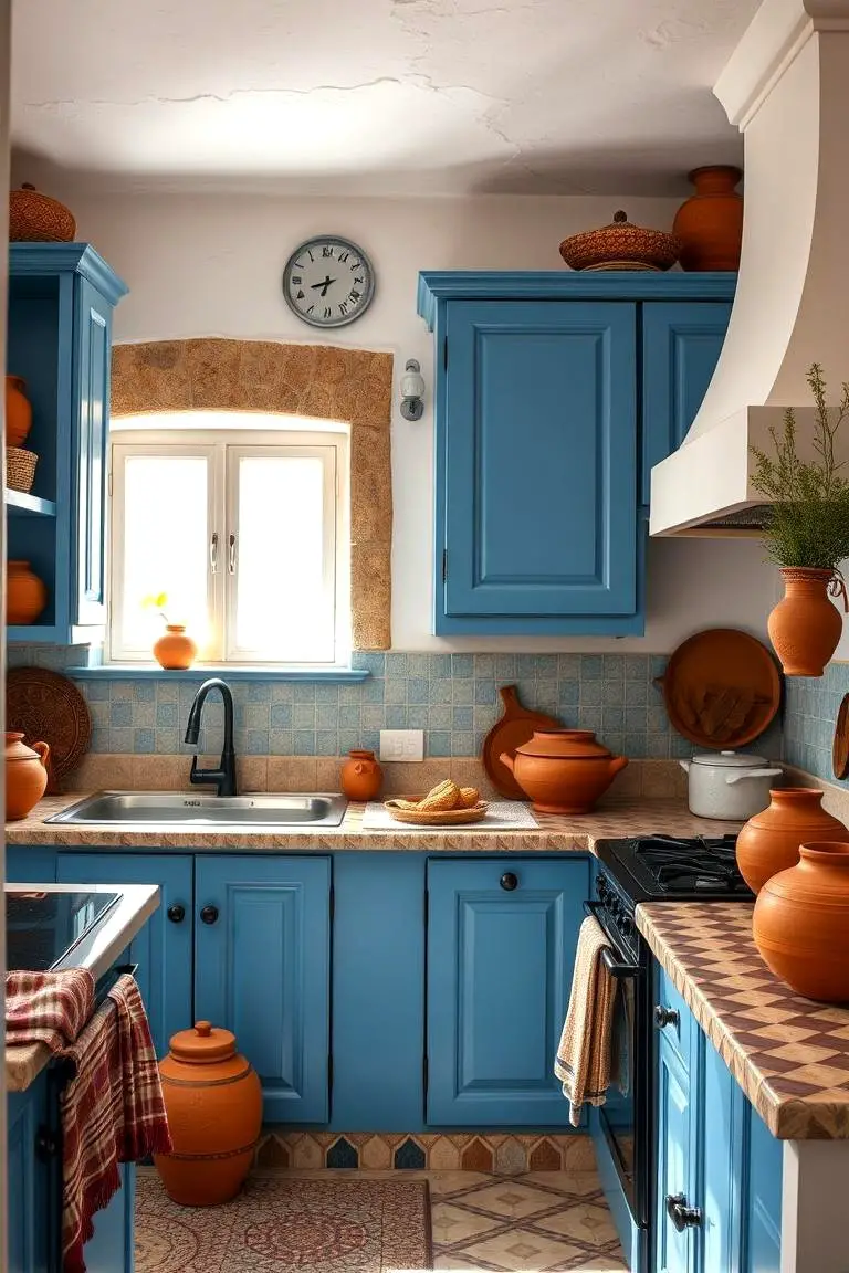 Hand-painted Pottery Shelves