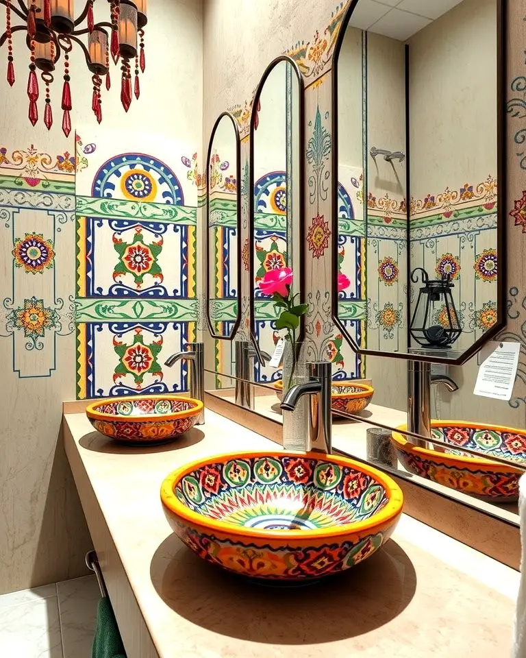 Colorful Painted Sinks