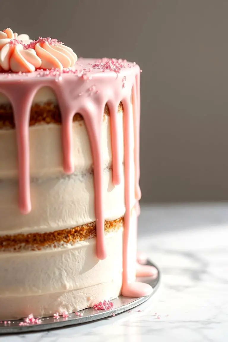Whimsical Drip Detail Cake