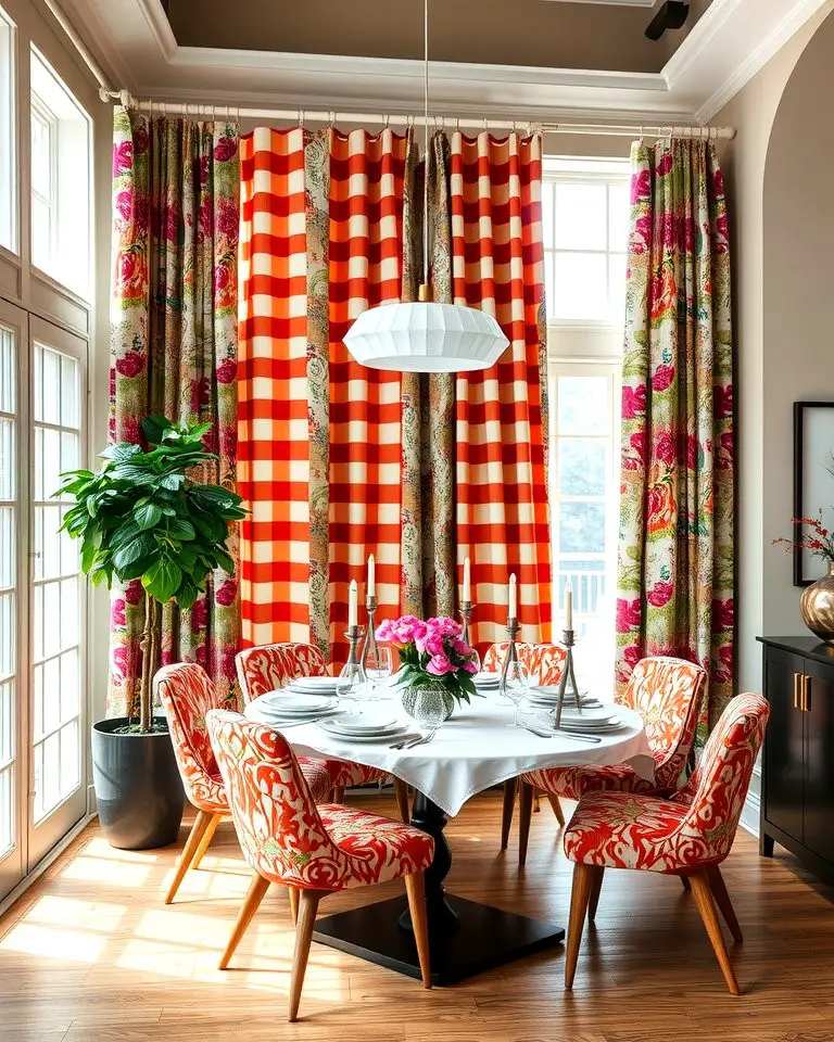 Patterned Curtains to Add Visual Interest