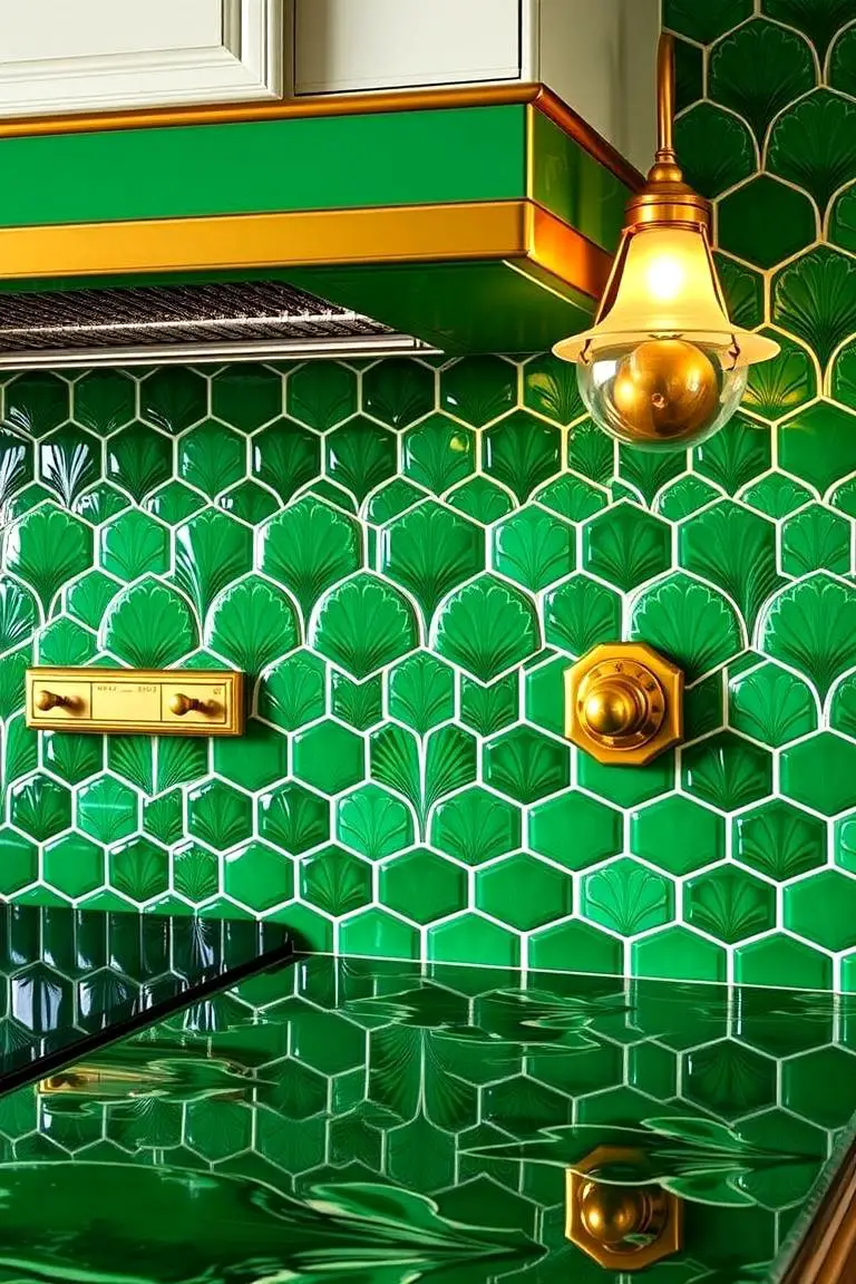 Patterned Enamel Tiles