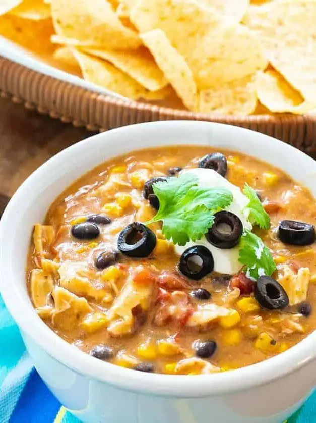 Slow Cooker Chicken Tortilla Soup