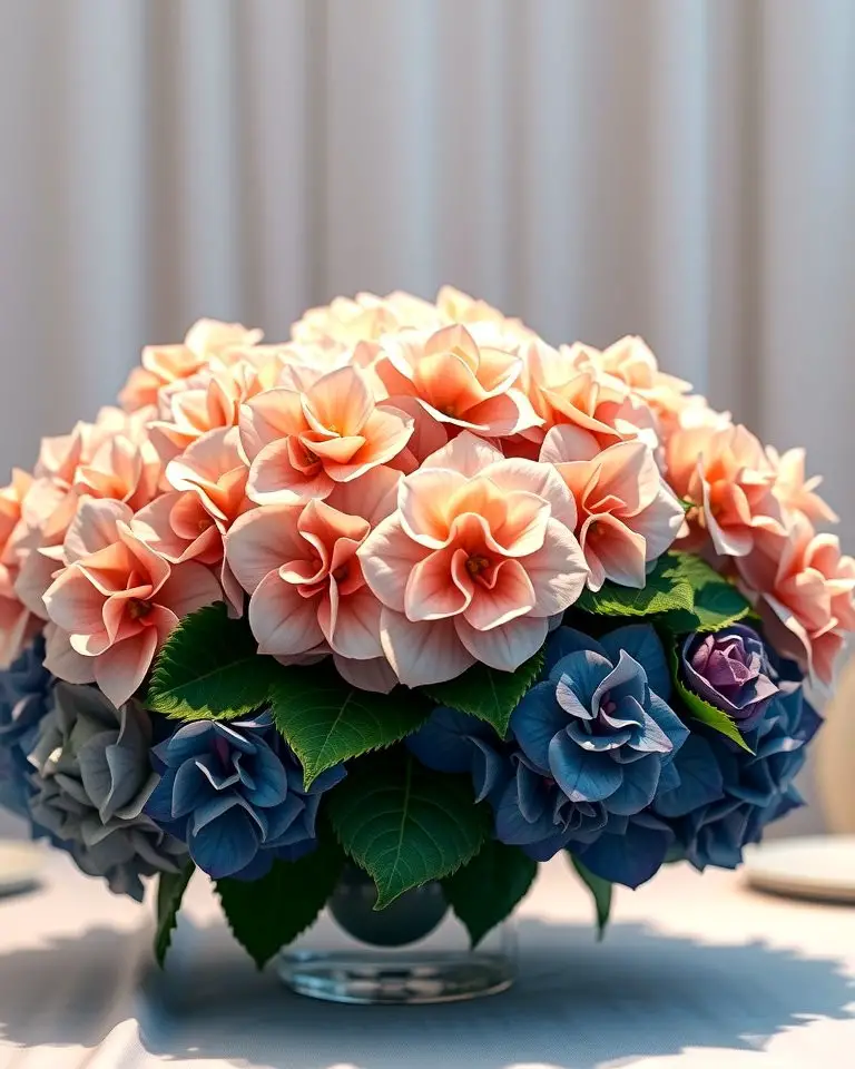 Ombre Hydrangea Centerpiece