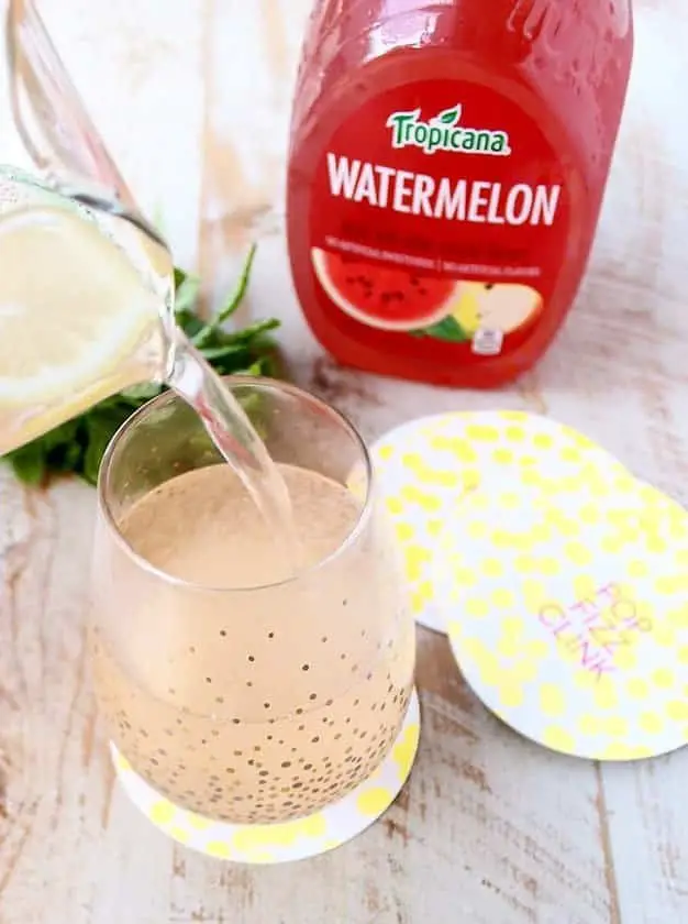 Watermelon Mint Champagne Punch