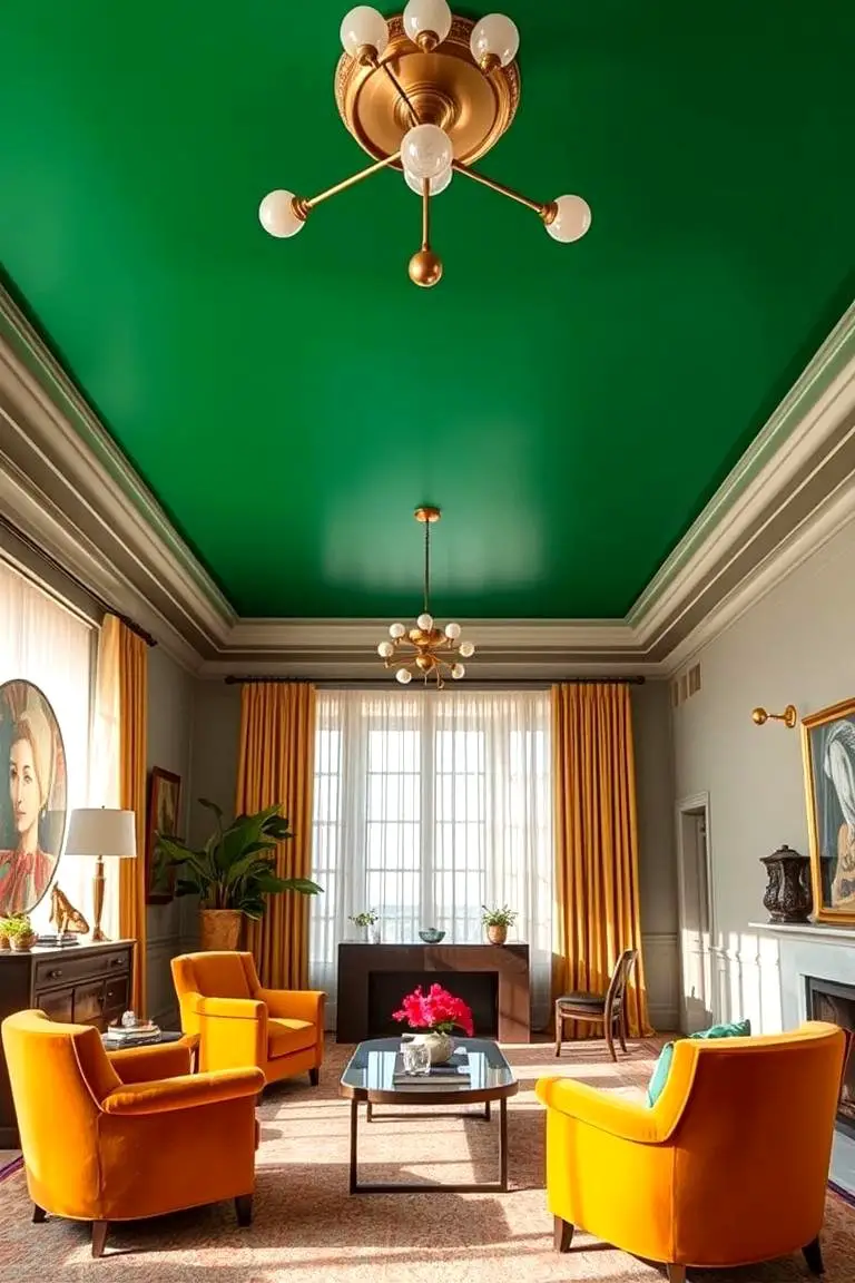 Painted Bold Ceilings