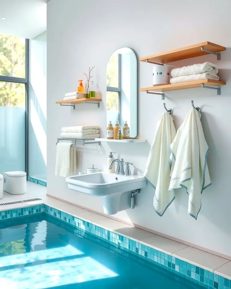 Towel Hooks and Storage