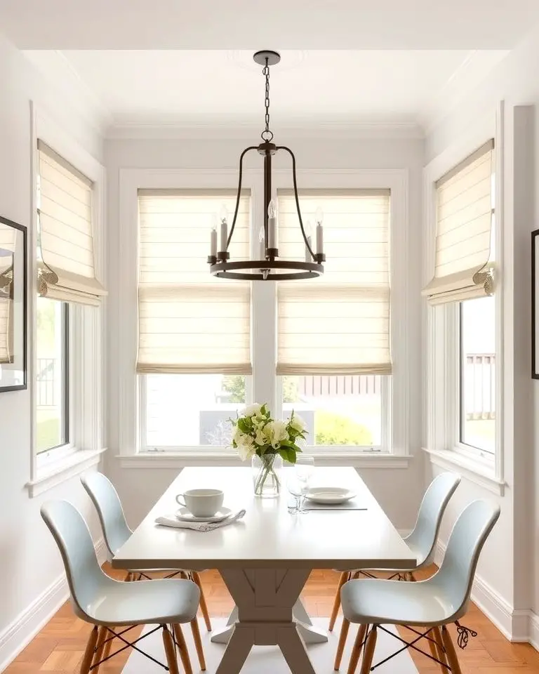 Roman Shades for a Clean Look