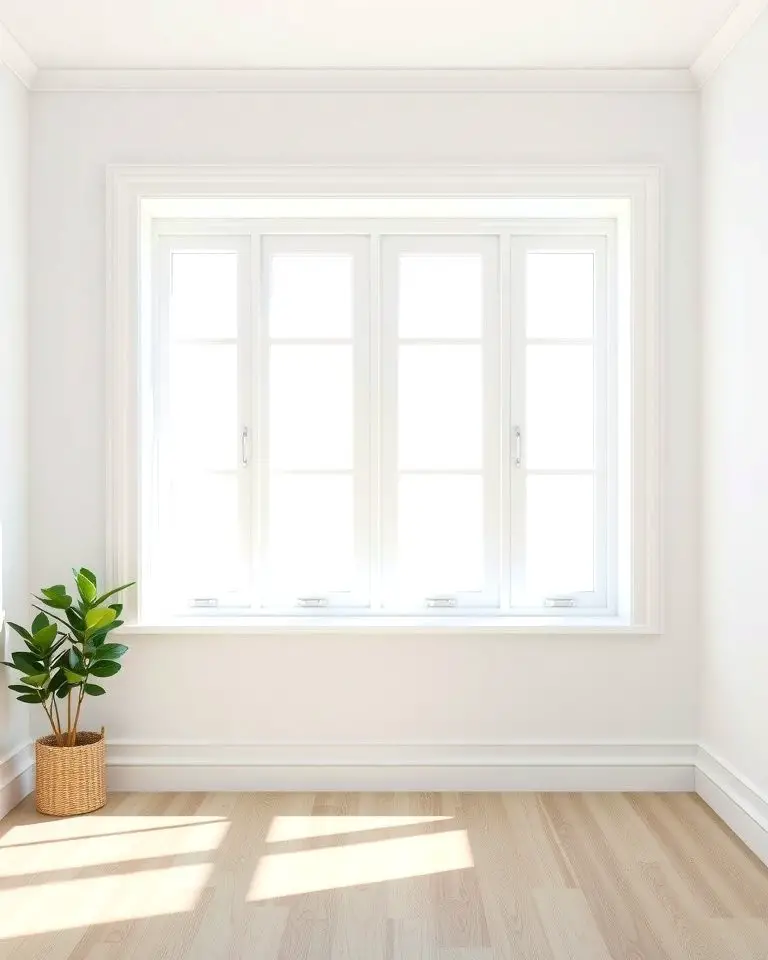 Minimalist White Trim for a Clean Look
