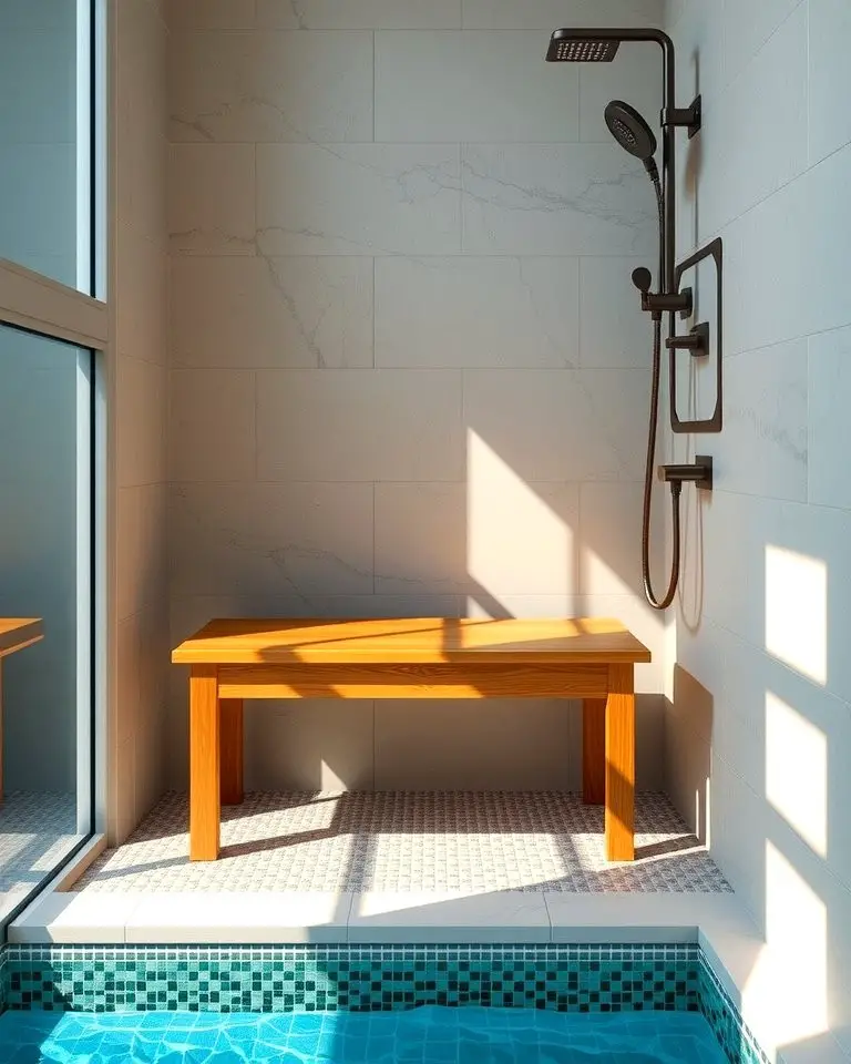Easy-Access Shower Bench
