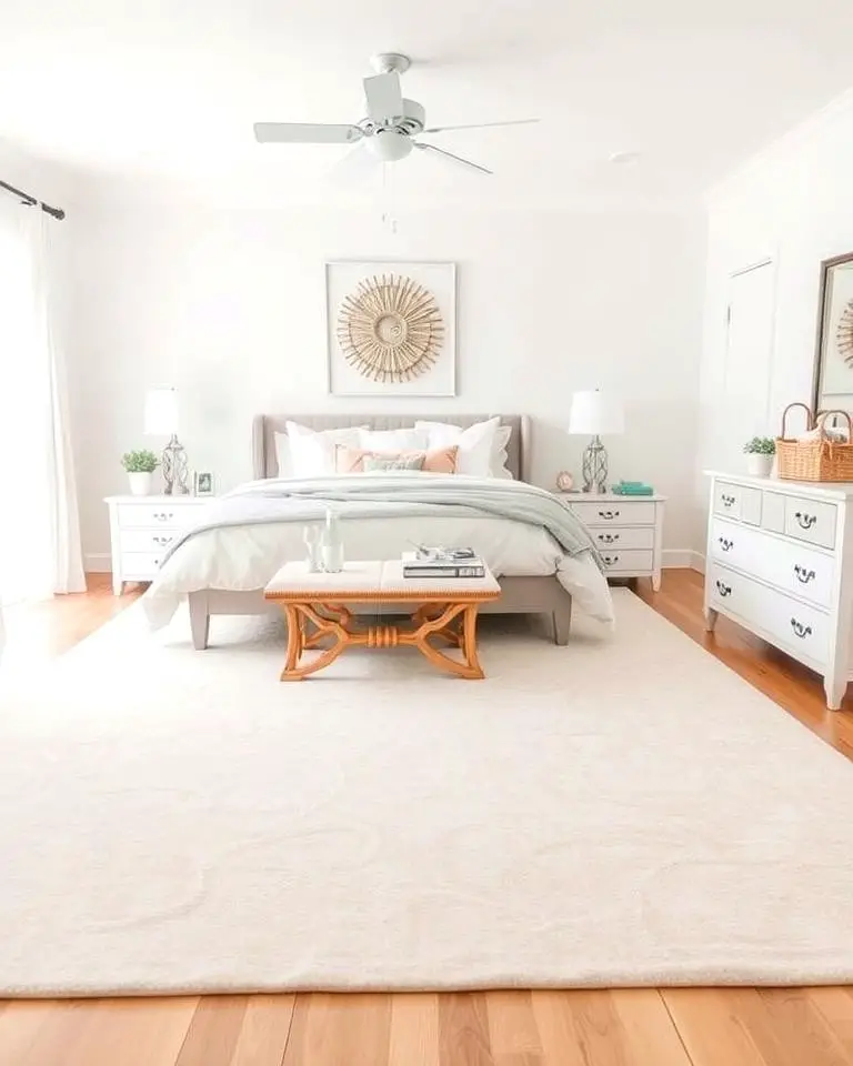 Cream Area Rug for Warmth
