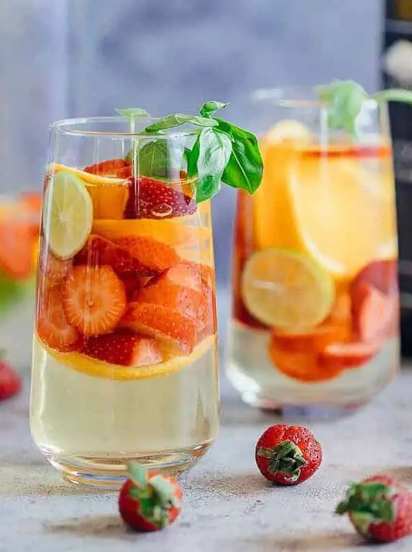Strawberry Orange White Wine Sangria