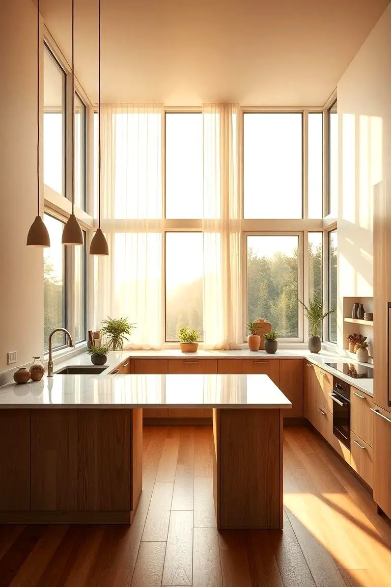 Maximizing Sunlight with Floor-to-Ceiling Windows