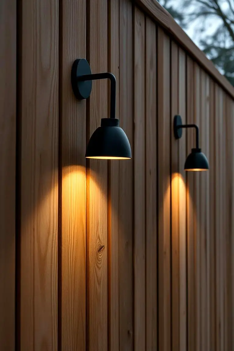 Stylish Fence & Sconce Designs