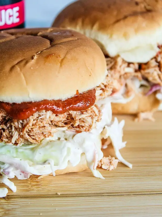 Low Carb Pulled BBQ Chicken Sandwiches