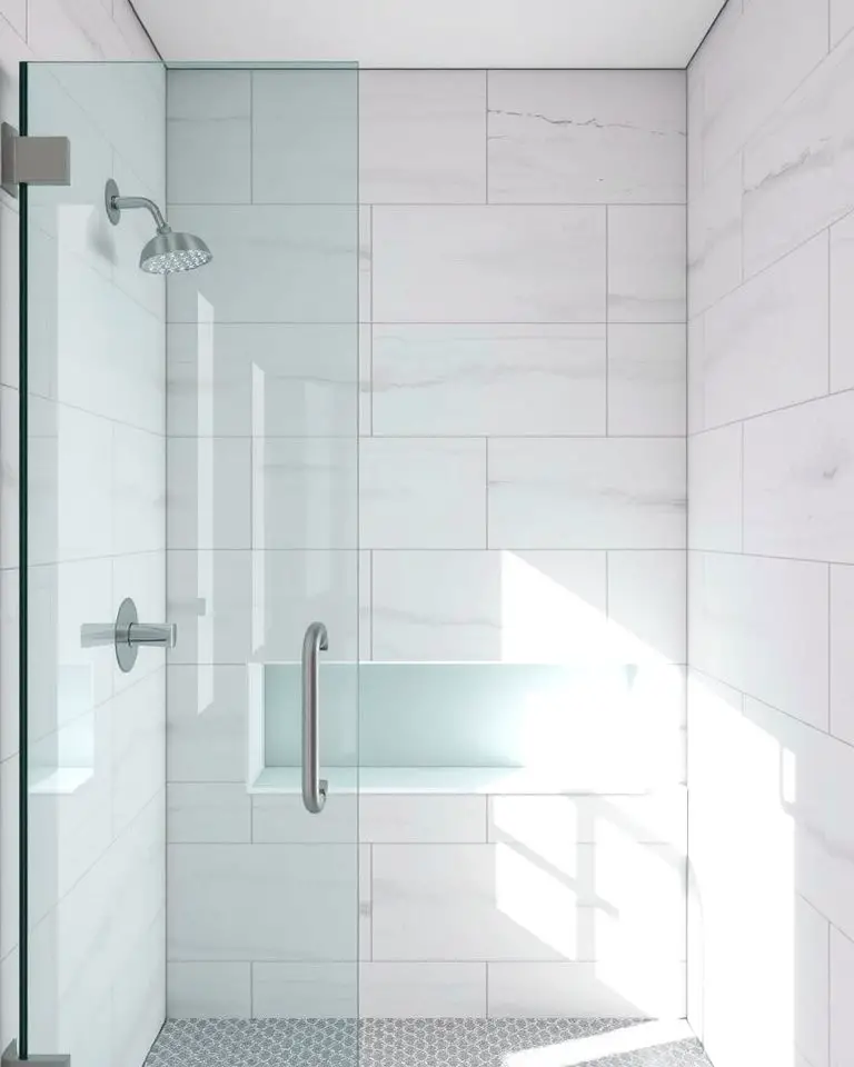 Frameless Glass Shower Niche for a Sleek Finish