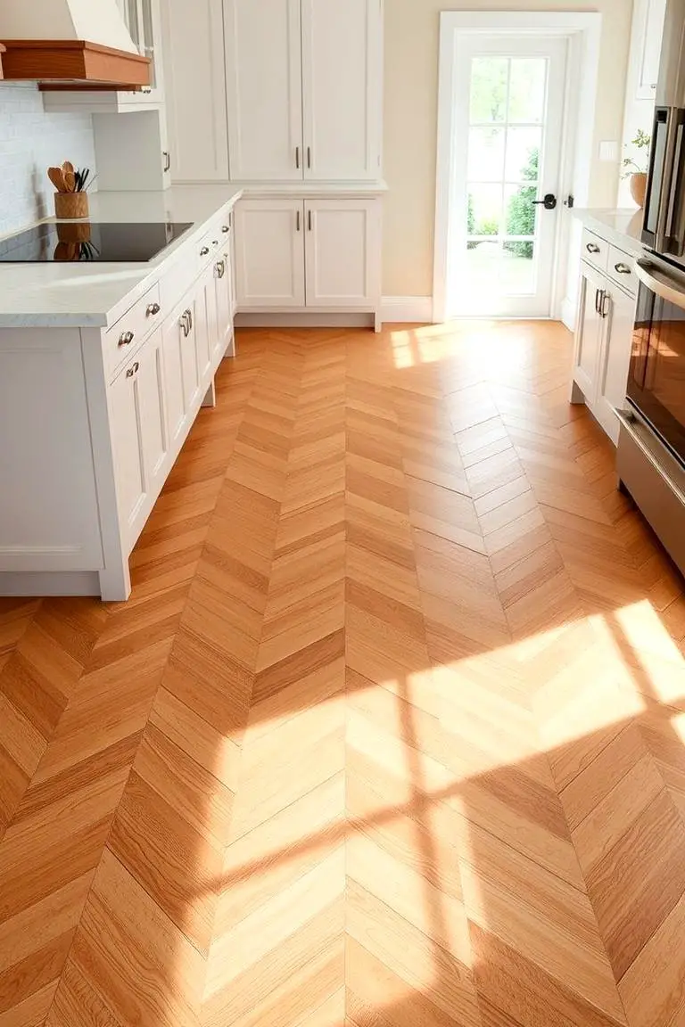 Herringbone Patterned Floor