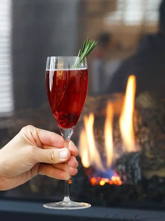 Pomegranate Prosecco Punch