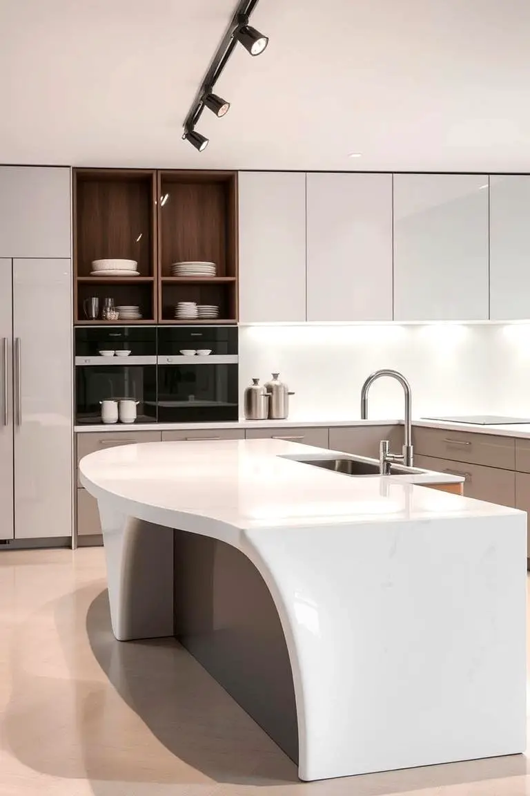 Waterfall Edge Modern Countertops