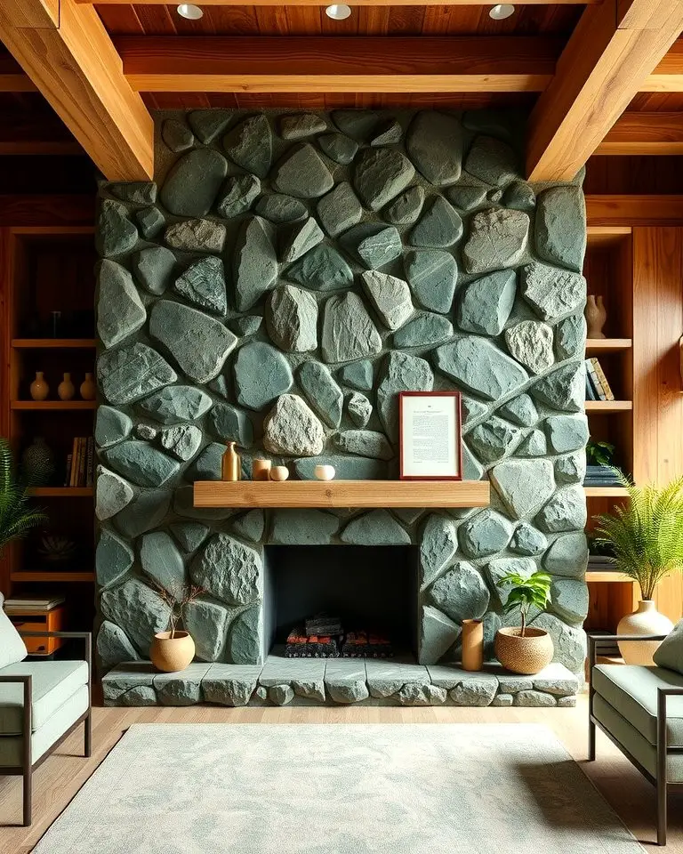 Moss Green Stone Surround