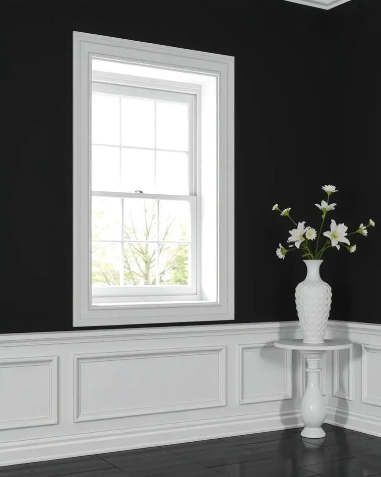 Black and White Trim for Timeless Contrast