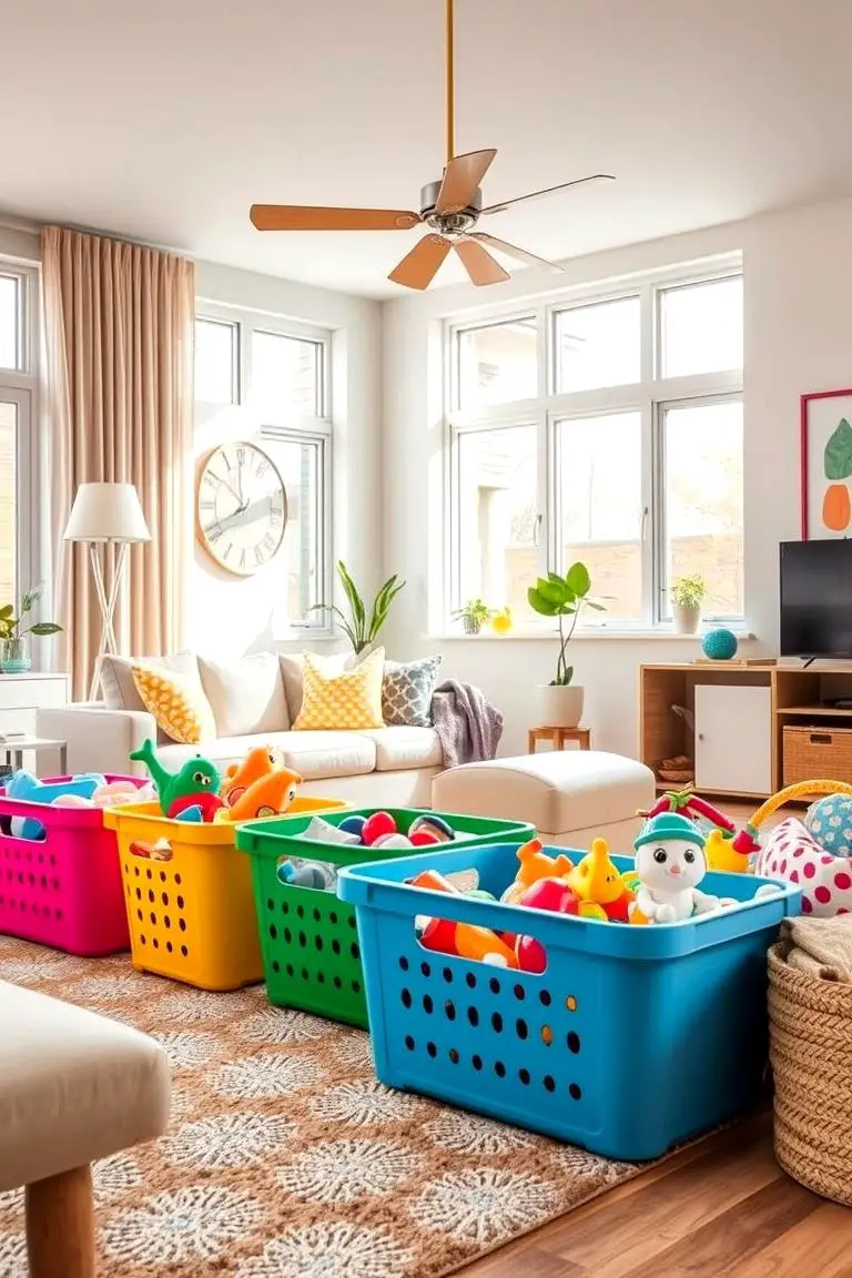 Colorful Toy Baskets