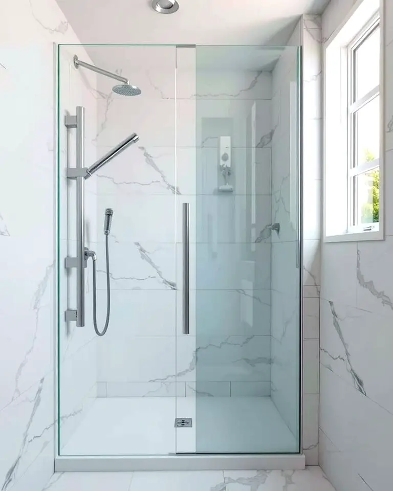 Frameless Glass Shower Niche
