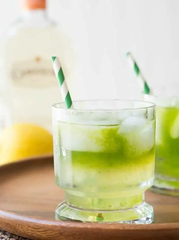 Tequila With Cilantro Lemonade Cocktail