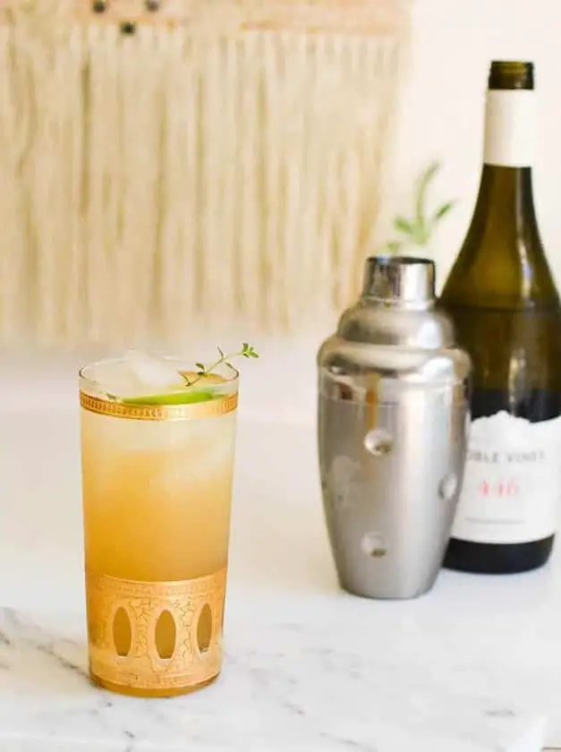Pear Cocktail With Chardonnay