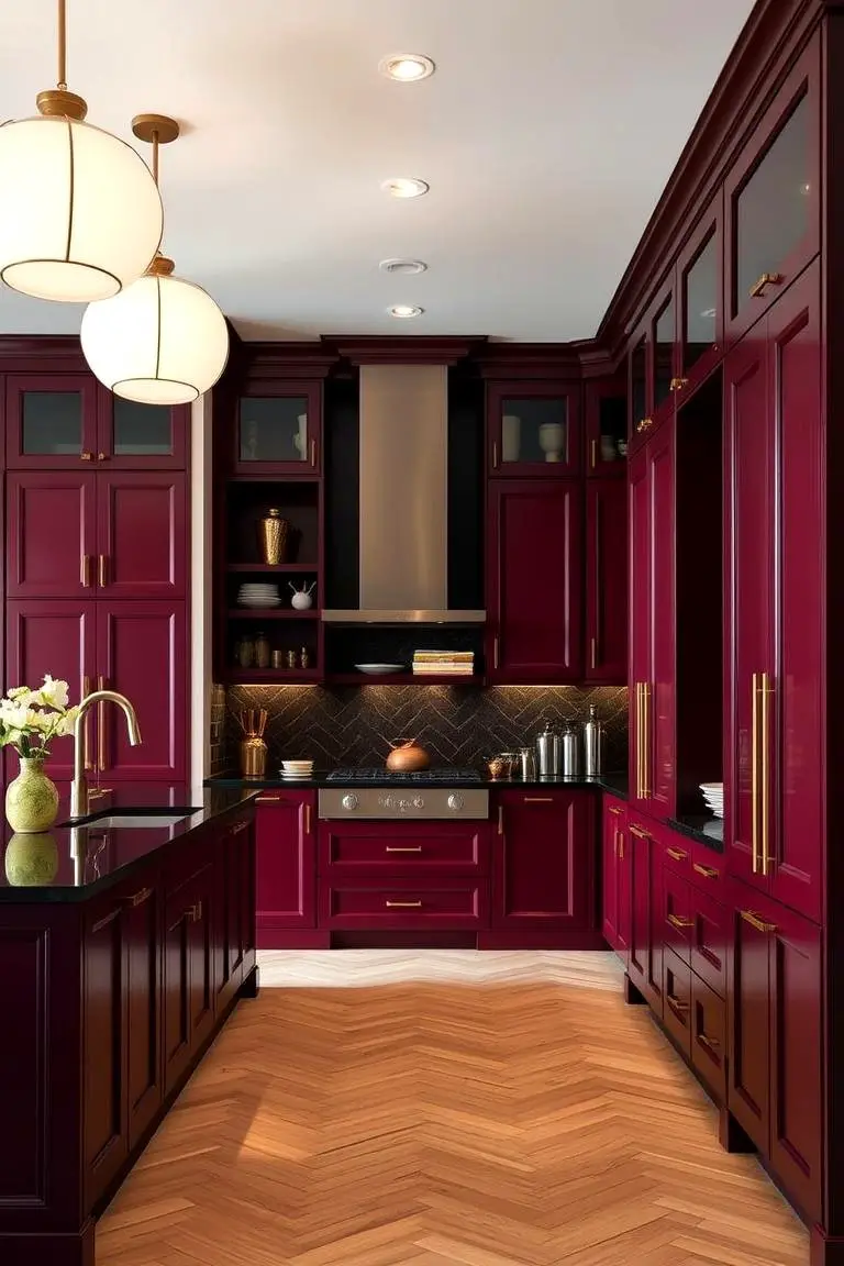 Bold Burgundy Statement
