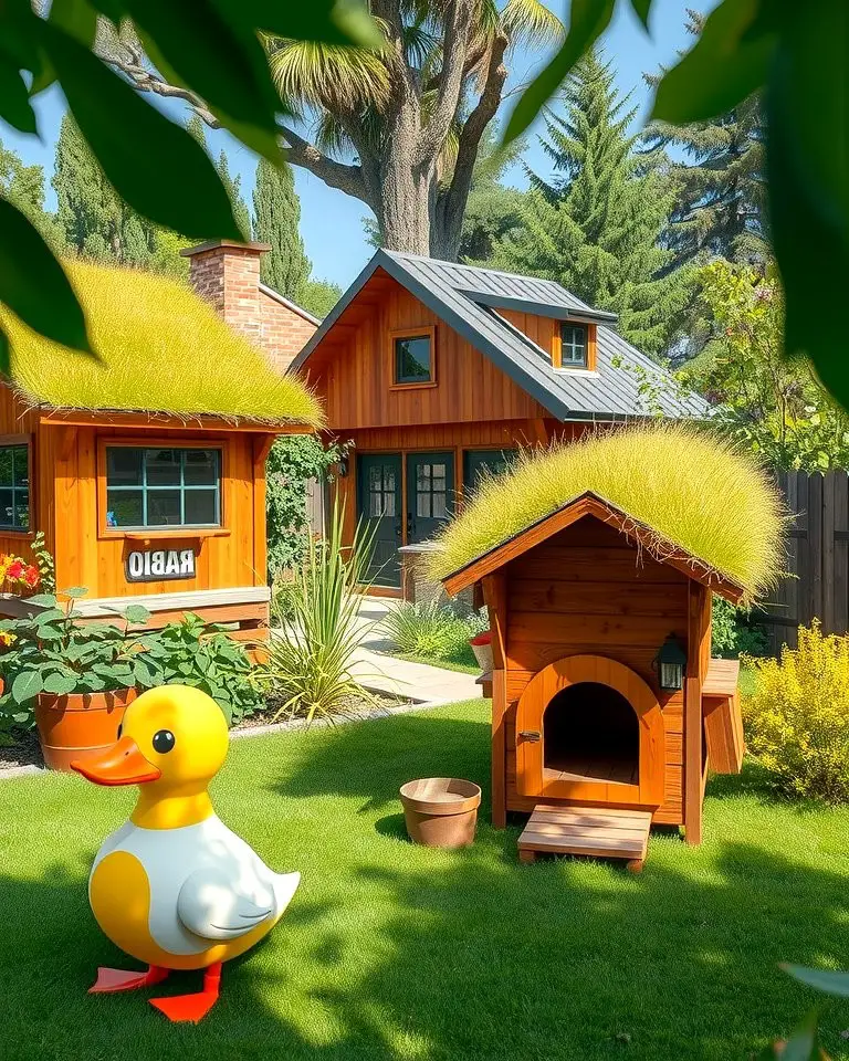Duck House with Green Roof