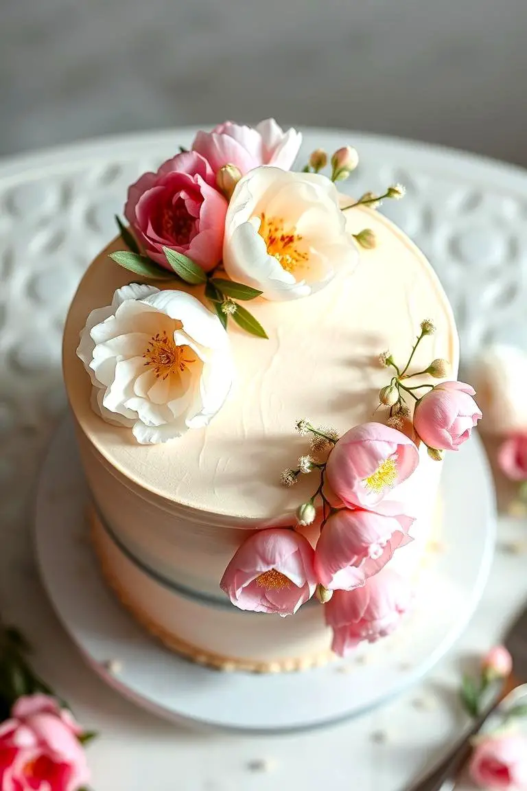 Floral Whisper Semi-Naked Cake