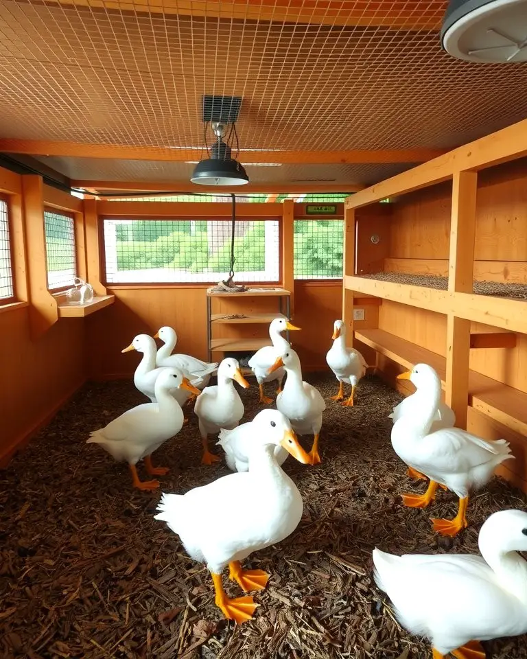Multi-Compartment Duck House for Large Flocks