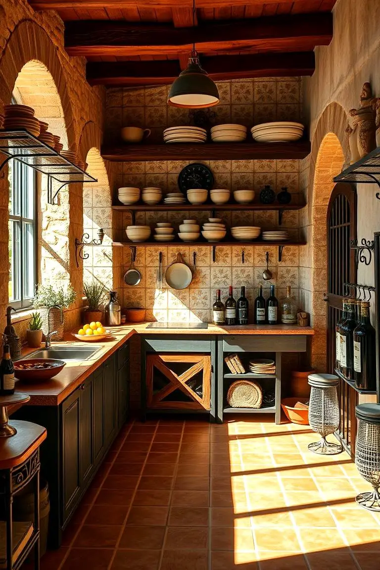 Rustic Olive Oil Display