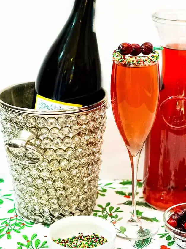 Cranberry Prosecco Mimosas