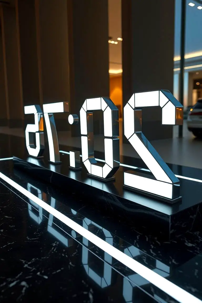 Sleek Illuminated Digits