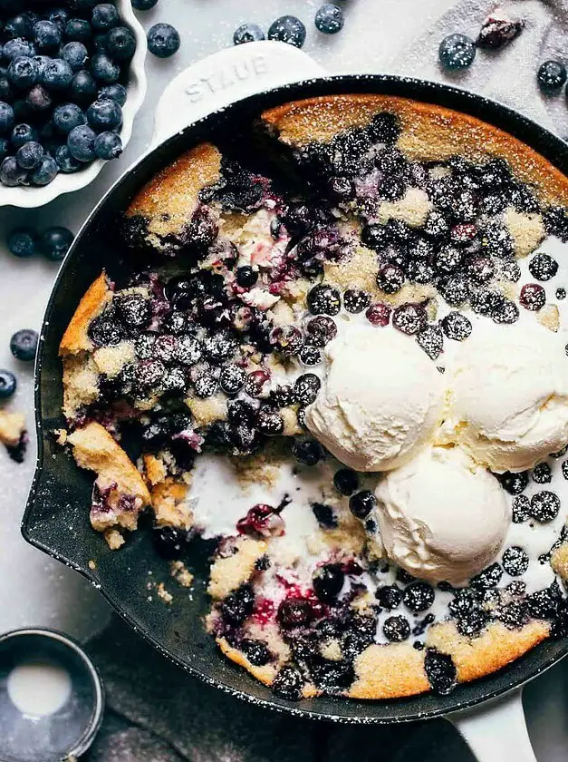 Blueberry Cream Cheese Cobbler