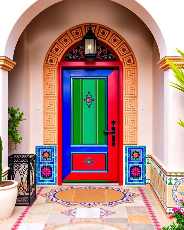 Colorful Moroccan-Inspired Doors