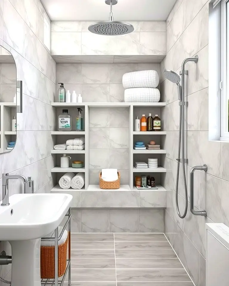Multi-Level Shower Niche