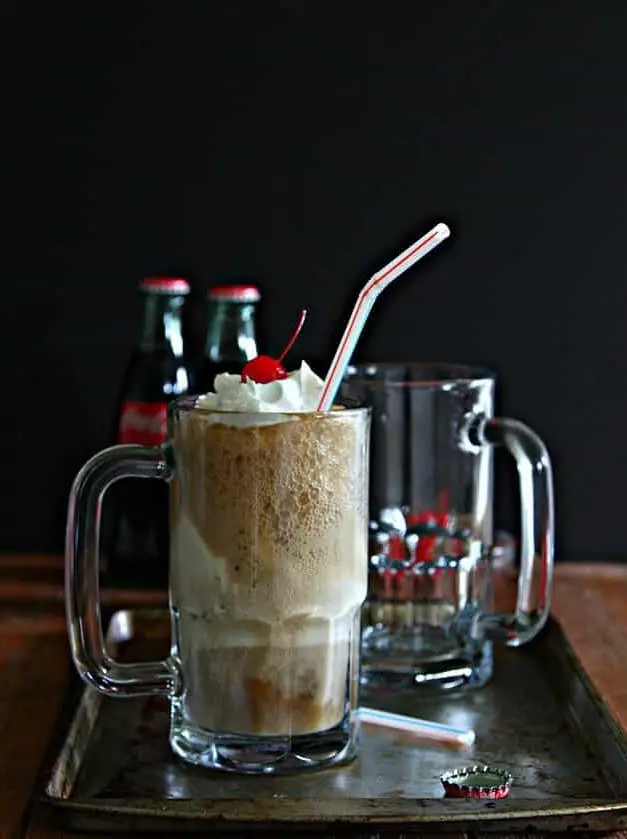 Bourbon Cherry Coke Float