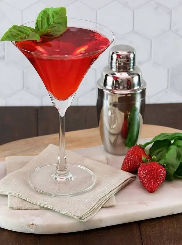 Strawberry Basil Cocktail