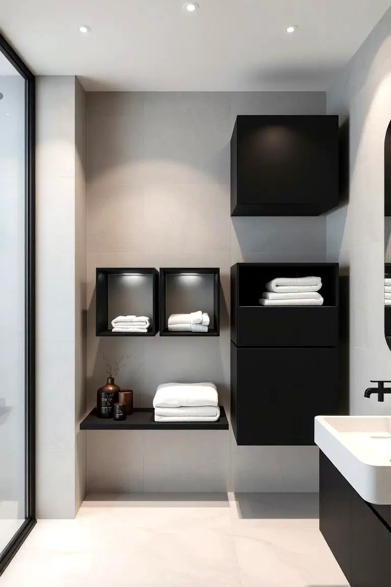 Floating Bathroom Storage