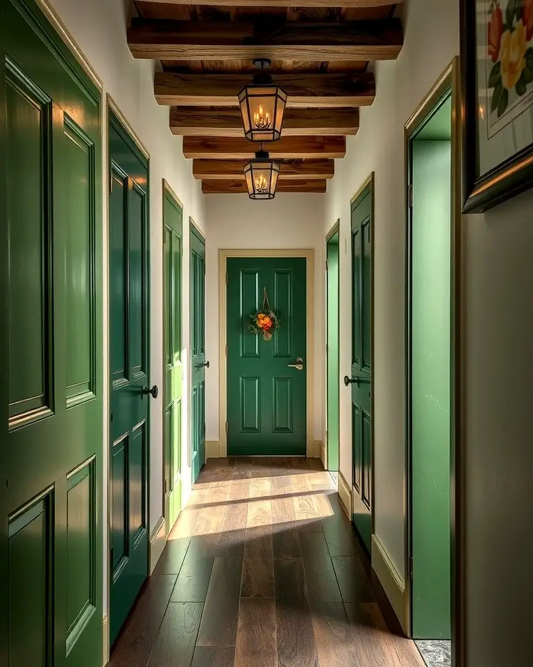 Repurposed Green Doors
