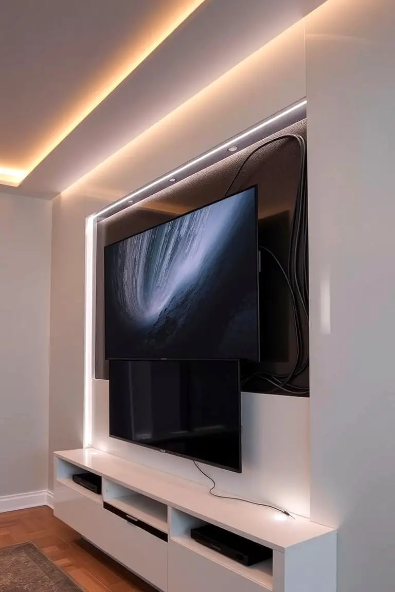 Sleek Modern Media Setup